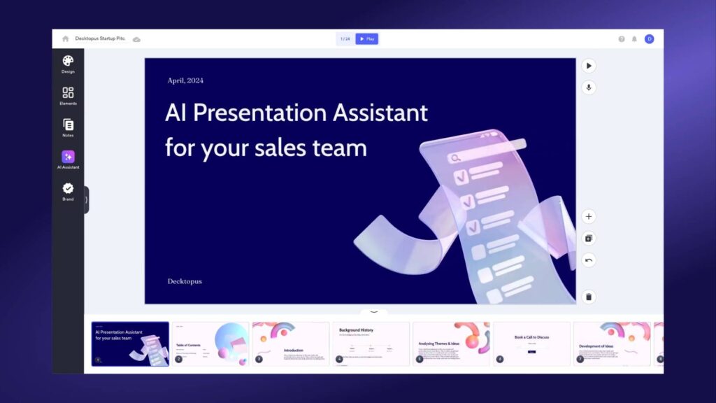 Decktopus AI presentation fianle